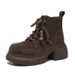 Fleece-Lined Martin Boots 2025 Autumn Winter New Casual Thick-Soled Height-Increasing Short Boots Beaded Versatile Warm Cotton Shoes Boots For Women_vogvips.com