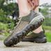 Mountaineering Outdoor Air-Conditioned Shoes, Mesh Flat Bottomed Breathable Trendy Men's Sports And Leisure Shoes_vogvips.com
