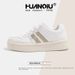 Women's Chunky Pink Sneakers Versatile White Sneakers Spring New Style Campus Style ZHQ68119_vogvips.com