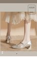 Round-toe Mary Jane Ballet Shoes, Women's Matching Skirt, High-heeled Women's French Silver Single Shoes_vogvips.com