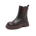 2025 Autumn Tassel Knight Thick Heel Over-the-Knee Mid-Calf Slimming Pile Round Toe Black Long Boots For Women_vogvips.com