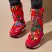 Foreign Trade Ethnic Snow Boots Fleece-Lined And Thickened, Northeastern Large Boots, Warm Cotton Shoes For Women,_vogvips.com