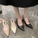 summer New Set Of Pointy High For Women Slim Heels After Empty Mouth Bag Head Sandals Woman_vogvips.com