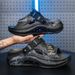 New Fashion Print Men Beach Sandals Dual-use Massage Comfortable Thick Sole Male Summer Stylish Slippers Non-slip 38-45_vogvips.com