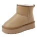 1178225343@qq.com Genuine Snow Boots For Women, Mid-Calf, Leather Surface, 2023 Model, Loafers, Short Boots, Fleece-Lined, Warm Cotton_vogvips.com