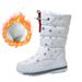 2025 Winter Snow Boots, ,Thickened Mid-calf Waterproof And Anti-slip Fleece Cotton Shoes, High-top Warm Long Boots_vogvips.com