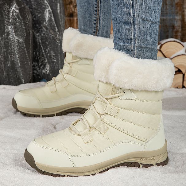 Snow Boots For Women, Anti Slip And Warm With Thick Velvet And Cotton Shoes_vogvips.com