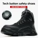 Mens Black High Top Safety Work Boots Non Slip Smashing Anti Stabbing Daily Footwear Industrial Shoes_vogvips.com