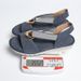 Cross-border Color-blocking Metal Buckle Wedge Sandals For Women, Large Size, Foreign Trade, Elastic Two-strap Back_vogvips.com