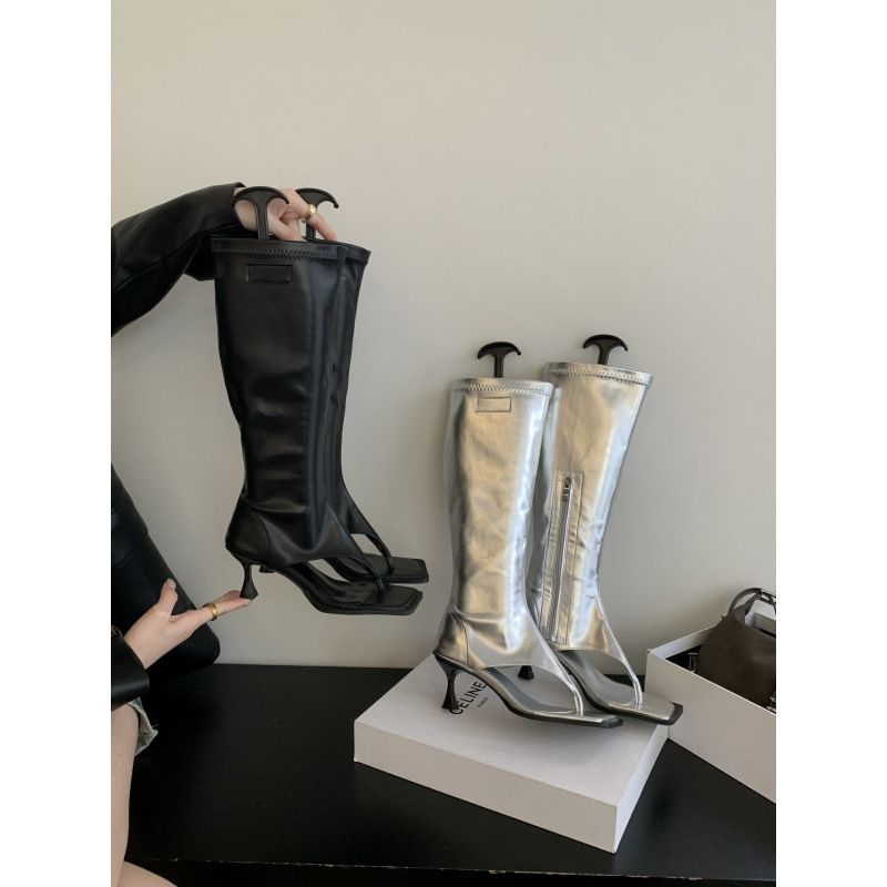 2026 Spring And Autumn New Korean Style Fashion High Boots For Women, Clip-Toe High-Heel Sandals, Foreign Trade 40_vogvips.com