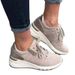2026 New Casual Women's Sports Shoes Lace Up Burnt Flower Thick Sole Large Single Shoe_vogvips.com