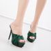 2025 Summer New Ultra High Thin Heels, Waterproof Platform Coolers, 12CM Women's Shoes, Beggar Cloth_vogvips.com