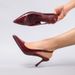 Women’s Shoes Simple Versatile Patent Leather High Heels Empty Back Elegant Sexy Party Dance Pointed Stiletto Sandals_vogvips.com