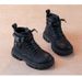 Boy's MartinBoot 2025 Autumn/WinterNew StyleEnglishStyleChildren'sYellowBoot With SoftBottomand Anti-Slip FunctionLittle BoyCottonBootCowhide_vogvips.com