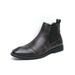 New Fashion Chelsea Boots Men's Pointy Toe Retro Boots British Men's Boots Leather Boots Leather Shoes_vogvips.com