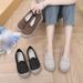 Women's Slip-On Knit Shoes - Breathable & Lightweight Casual Sneakers For Spring, Summer & Fall - Round Toe, Low Heel, Slip-Resistant Sole_vogvips.com