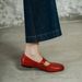 Cameido Women's Round Toe Flat Mary Jane Shoes Soft Sole Soft Upper Calf Leather Spring_vogvips.com