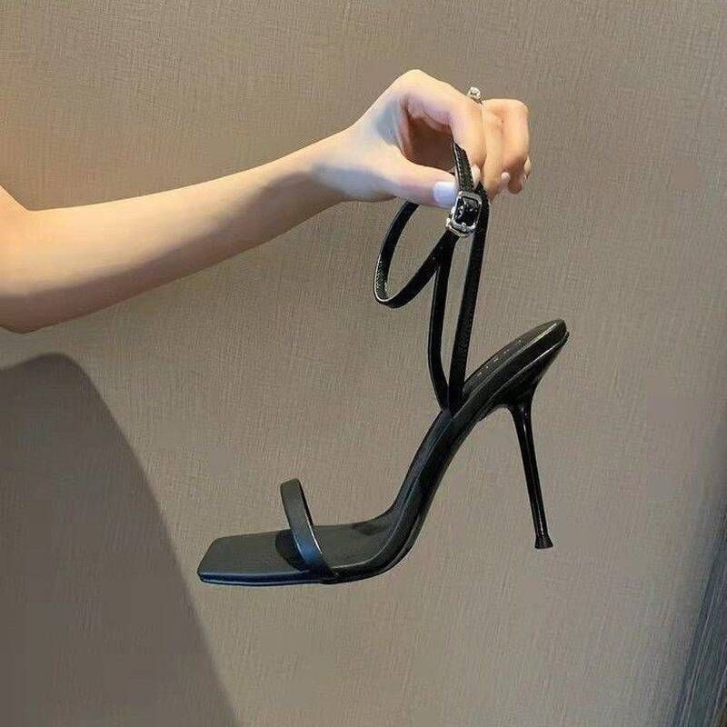 European And American Summer Open-Toe Women's Shoes, Back-Strap Sandals, Thin-Heel Buckle Strap Sexy High-Heel_vogvips.com