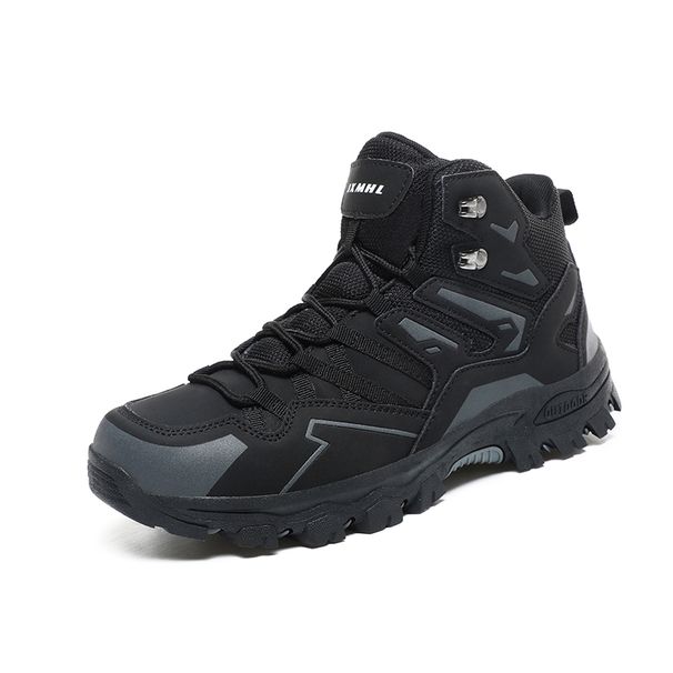 High-top Boots Women Comfortable Casual Anti-slip Thick-soled Ankle Boots Men Shoes Women Flat Soft Outdoor Hiking Shoes Men_vogvips.com