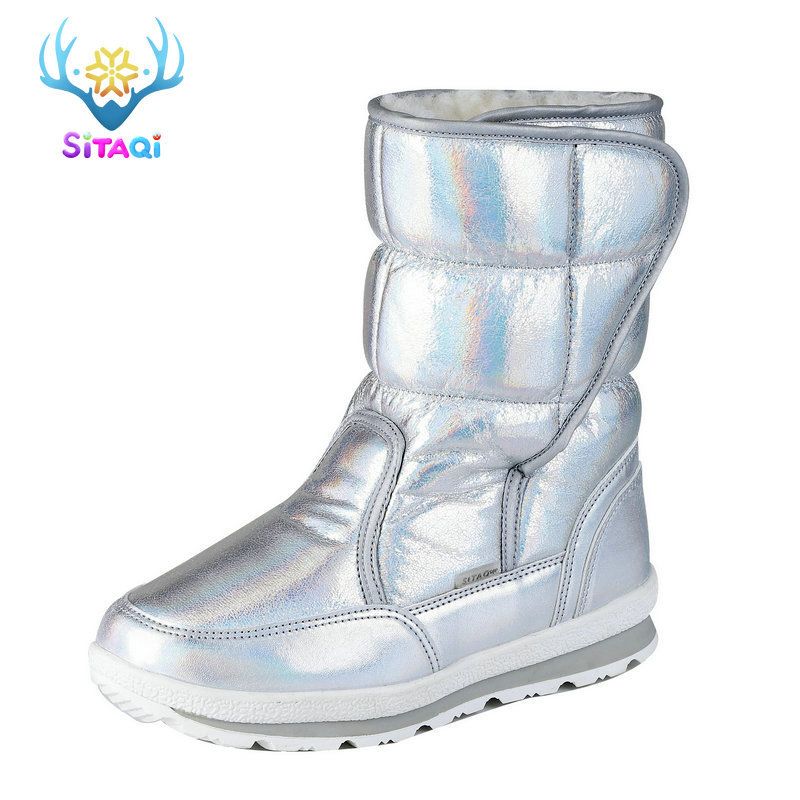 Christmas New Winter Parent Child Shoes, Children's Shoes, Snow Boots, Women's Wool Warm Inner Lining_vogvips.com