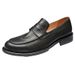 Euro Step British Style Penny Loafers First Layer Cowhide Moccasins Handmade Men's Slip-On Lazy Casual Leather Shoes_vogvips.com