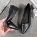 Black Over-the-Knee For Women, Stiletto Heel, Pointed Toe, Heels, 2024 Autumn Winter New Style, Internet Celebrity Slim_vogvips.com
