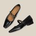 H8563-5 Square-Toed Mary Jane Women's Shoes 2024 Spring And Autumn New Style Shallow Retro Leather Soft Sole Flats_vogvips.com