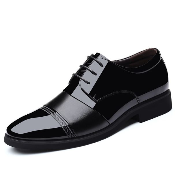 TerraStride 2025 New Genuine Business Formal Shiny Casual Wedding Height Increasing Patent Leather Italian Brand Men's Shoes_vogvips.com