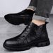 Thick-soled High-top Retro Martin Boots Burst Waterproof Short Boots Outdoor Tooling Boots Leather Boots Men's Shoes_vogvips.com