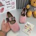 French Matte Mary Jane Women's Singles For Spring And Summer 2025, Square Toe Magic Sticker Rhinestone Fashionable_vogvips.com
