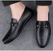 Doudou Shoes Men's Soft-soled Foot-fitting Lazy Shoes Men's Driving Shoes_vogvips.com