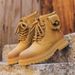 Martin Boots Men's Tooling Mountaineering Boots High-top Thick-soled Heightening Rhubarb Boots Locomotive Leather Boots_vogvips.com