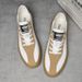 Men's Splicing Four-board Shoes Breathable Low-top Lace-up Large-size Casual Shoes_vogvips.com