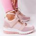 Women's Sneakers Platform Lace-Up Walking Shoes Casual Wedge Sports Outdoor Shoes For Women Comfortable_vogvips.com