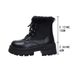 Women's Winter Lace-Up Fleece Lined Martin Boots British Style plus Size Platform Cotton Shoes Warm Cross Border Oxfords_vogvips.com
