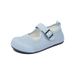 Breathable Velcro Mary Jane Flat Loafers Casual Shoes Comfortable And Sweet_vogvips.com