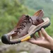 Fashion Summer Breathable Casual Outdoor Hikking Sandal Lightweight Men Slides Beach Sandals Size 38-46_vogvips.com