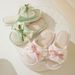 Cross-border Lace Bow Linen Slippers Summer Household Indoor Cool Slippers European And American Cotton And Linen Cool Slippers Women_vogvips.com