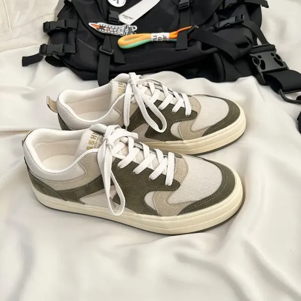 Men's Spring 2024 New Canvas Student Breathable Versatile Sports And Leisure Niche Design Board Shoes Trend_vogvips.com