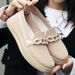 Women's Casual Shoes Women's Shoes Soft Sole Comfortable Mother Shoes Flying Woven Breathable Mesh Shoes One Pedal Women's Single Shoes_vogvips.com