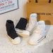 2025 Fall/Winter New Women's Canvas Boots Chunky Sole Casual Shoes Stylish Versatile_vogvips.com