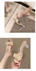 Transparent High-heeled Shoes, Summer Crystal Chunky Heel For Women, 2026 New Style Sandals, Half-slippers, French_vogvips.com