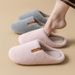 Autumn And Winter Thickened Warm Cotton Shoes Non-slip For Male And Female Couples Plush Silent Floor Slippers Warm Cotton Slippers_vogvips.com