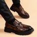 Bean High-end Light British Men's One Foot Trend Le Fu Thick Sole Height Increasing Casual Trendy Shoes_vogvips.com