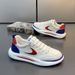 2025 New Couple Shoes Ice Silk Running Shoes Light And Comfortable Mesh Breathable Sports Men's Shoes Thick Soled White Shoes_vogvips.com