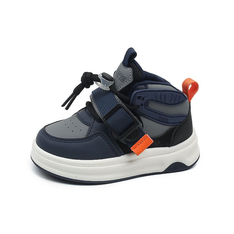 New Boys' Casual Board Shoes Velcro Girls' Bread Shoes Soft Soled Baby Shoes_vogvips.com