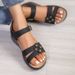 Large 2025 Summer New Style Slope Heel Women, Flower Flat For Outer Wear, Thick Bottom Sandals_vogvips.com