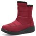 Women's Outdoor Snow With Fleece Lining Thickened Cold-Proof Warm Winter Shoes Cotton Cross-Border Long Boots_vogvips.com
