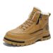 Plus-Size Men's Martin Boots, Men's Autumn And Winter Fleece-Lined Thickened Hiking Shoes, Ankle Boots, Casual Shoes_vogvips.com