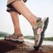 Baotou Men's Sandals Large Size Lightweight Casual Beach Shoes With Velcro Summer Hollow-Out Youth Driving Shoes_vogvips.com